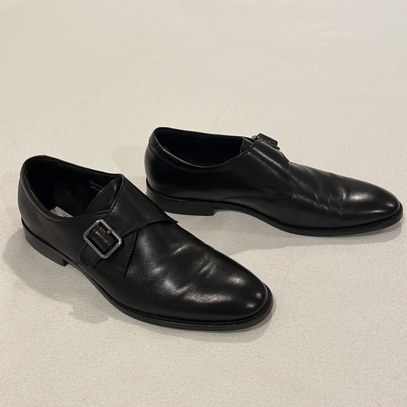 Joseph Abboud Men 9M Dixon Black Monk Strap Shoe - Picture 4 of 9